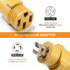 MECMO L14-30P to 14-50R Adapter 30A 125V 3750W-1