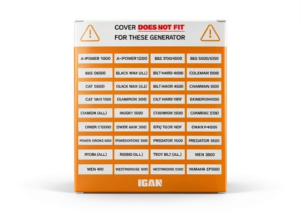 IGAN Waterproof Generator Cover Black Standard-7