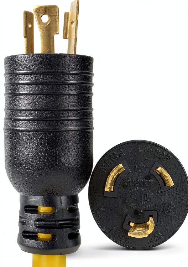 Conntek L5-20P to 5-15/20R Generator Cord-1