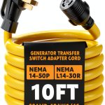 Kanayu 30A Generator Transfer Switch Cord Yellow-0