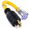 Conntek L5-20P to 5-15/20R Generator Cord-0