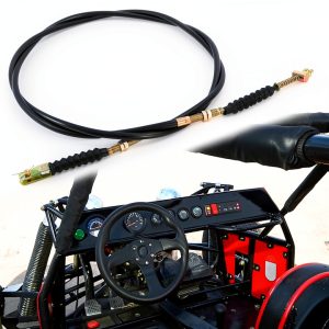 MOTOQUEEN Clutch Cable Premium Polished Design-0