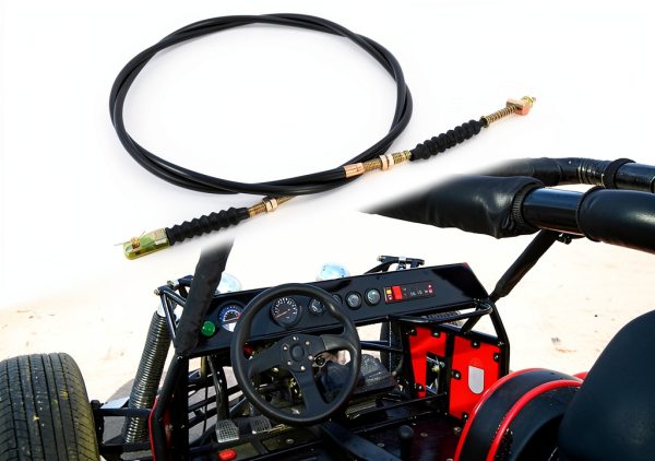 MOTOQUEEN Clutch Cable Premium Polished Design-0