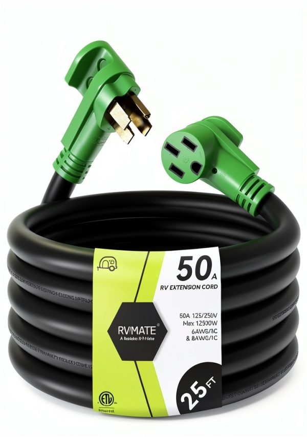 50A Standard Extension Cord by RVMATE Patio Generator Cords-0