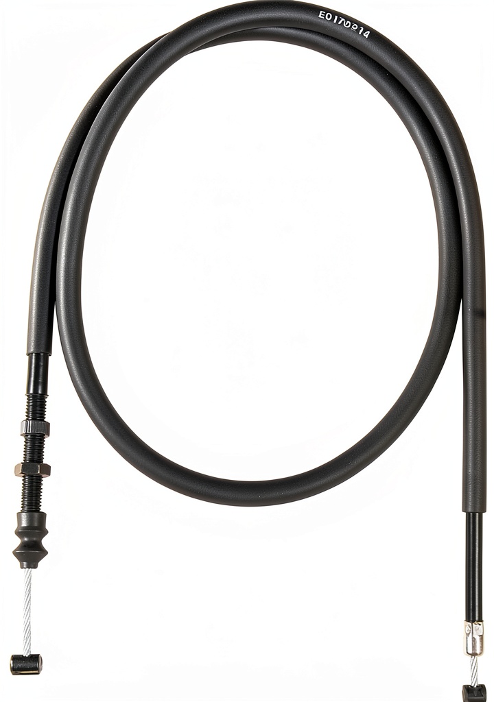 MotoMaster clutch cable installed on a Yamaha WR250 in a workshop