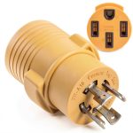 MECMO L14-30P to 14-50R Adapter 30A 125V 3750W-0