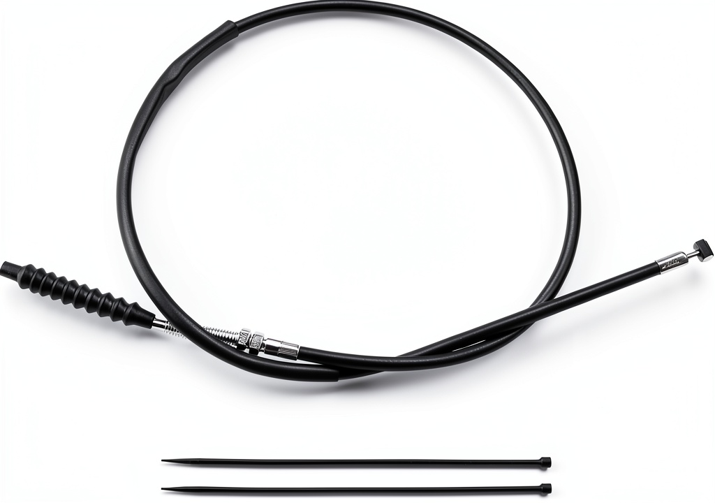 Installing New Olym ATV Clutch Cable Replacement on a wooden workbench