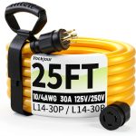 Yellow 15FT Generator Cord by Vockjour Patio-0