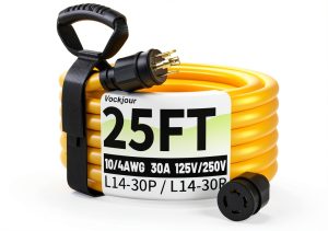 Yellow 15FT Generator Cord by Vockjour Patio-0