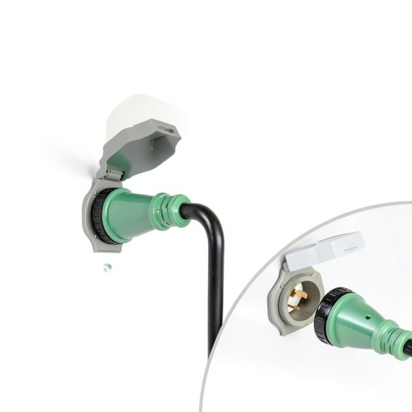 PlugSaf 50A Green Generator Extension Cord 15FT Heavy Duty-2