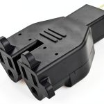 Two Outlet Female Connector Conntek RL-30104 Outdoor Plug U S 3 Prong-0