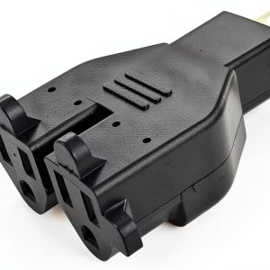 Two Outlet Female Connector Conntek RL-30104 Outdoor Plug U S 3 Prong-0