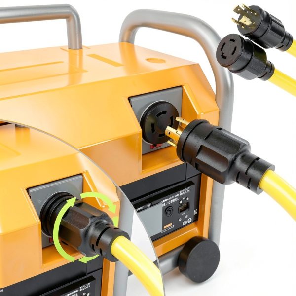 PlugSaf 50ft Yellow 4‑Prong Generator Cord L14‑30 PS‑50L14‑30-5