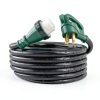 PlugSaf 50A Green Generator Extension Cord 15FT Heavy Duty-6