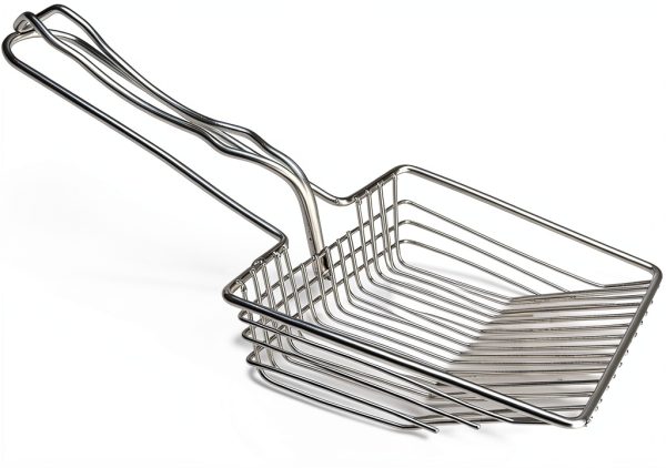 Cat Litter Scoop Van Ness EZ Sift Stainless Steel Dust-Reducing-0