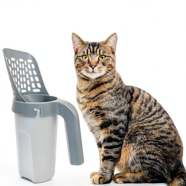 Cat Litter Scooper Esamploe with Trash Container and 215 Garbage Bags-6