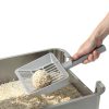 Large Cat Litter Scoop, Heavy-Duty Litter Scoop with Dual Sifting Holes for Fast & Fine Clumping, Kitty Litter Scooper with Long Handle & Easy-to-Hang Hook for Litter Box-6