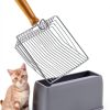 Cat Litter Scoop DHXYZZB Fast Sifting Non‑Stick Scoop Small Green-0