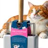 Metal Cat Litter Scoop tilatumo – Beech Wood Grip with Stand T‑LS‑01-5