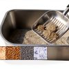 Heavy Duty Cat Litter Scoop with Holder by Epargnaro 12in Aluminum-3