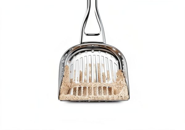 Stainless Steel Kitty Litter Scoop RSVP 4.75x2.5x11.25 Inch-2