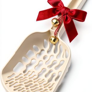 Lady N - Infinity Cat Litter Scoop: Easy Sifting with 8-Shaped Hole Design for Tofu Cat Litter and Clay Litter, Durable ABS Plastic Litter Scoop-0