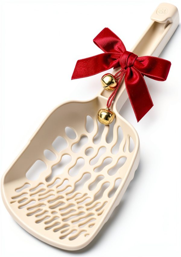 Lady N - Infinity Cat Litter Scoop: Easy Sifting with 8-Shaped Hole Design for Tofu Cat Litter and Clay Litter, Durable ABS Plastic Litter Scoop-0