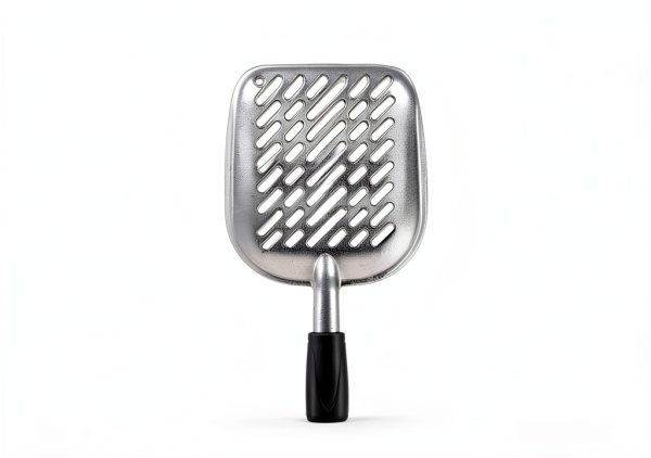 SunGrow Cat Litter Scoop Grey Ergonomic Metal Reduces Wrist Strain-3