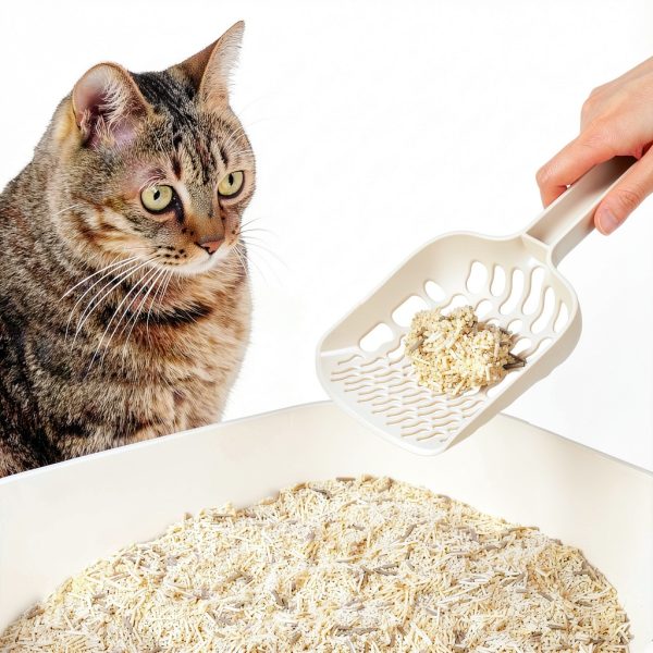 Lady N - Infinity Cat Litter Scoop: Easy Sifting with 8-Shaped Hole Design for Tofu Cat Litter and Clay Litter, Durable ABS Plastic Litter Scoop-6