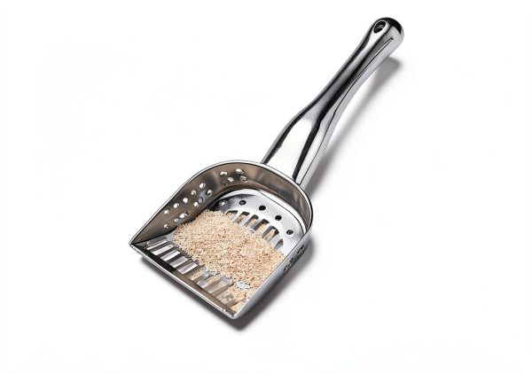 Stainless Steel Kitty Litter Scoop RSVP 4.75x2.5x11.25 Inch-3
