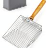Cat Litter Scoop DHXYZZB Fast Sifting Non‑Stick Scoop Small Green-2