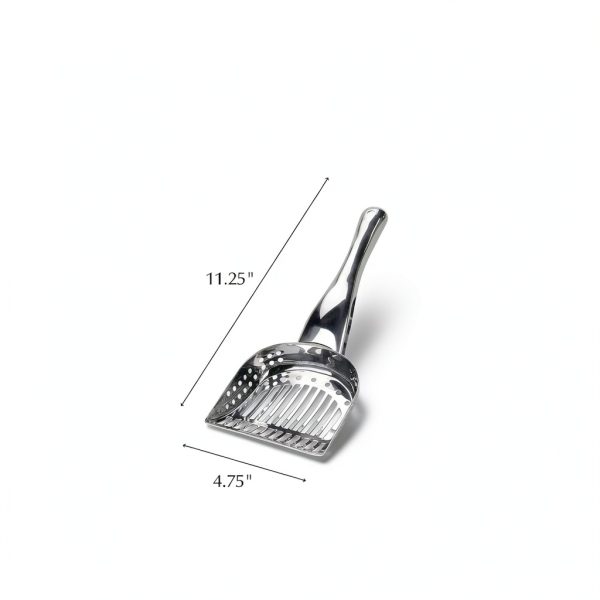 Stainless Steel Kitty Litter Scoop RSVP 4.75x2.5x11.25 Inch-4