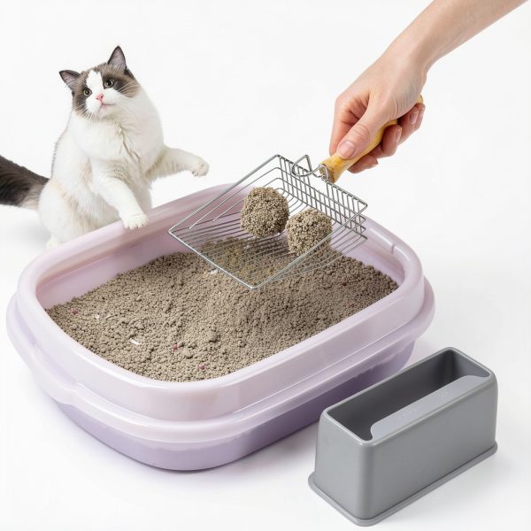 Cat Litter Scoop DHXYZZB Fast Sifting Non‑Stick Scoop Small Green-1