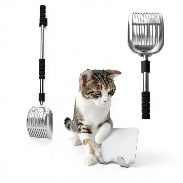 Cat Litter Scoop Depets Scooper with Deep Shovel Adjustable Handle-6