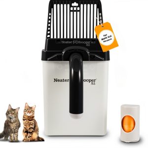 Neater Pet Brands Neater Scooper XL Cat Litter Scoop, 15 Refill Bags – Extra-Large Capacity Mess-Free Cat Litter Scooper with Bag for Large & Multiple Cats, Spill-Proof Litter Box Scooper with Holder-0
