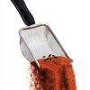 SunGrow Reptile Sand Scoop Stainless Steel Non Slip Handle 11×4×2 in-1