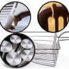 All Metal Litter Scoop QUALIALL Jumbo Steel Cat Scooper with Holder-4