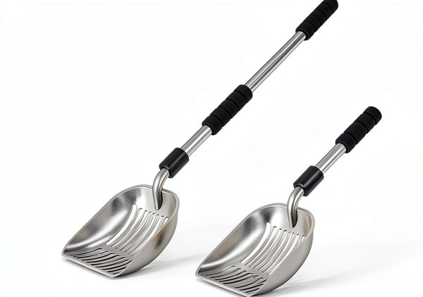 Cat Litter Scoop Depets Scooper with Deep Shovel Adjustable Handle-5