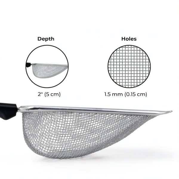 SunGrow Reptile Sand Scoop Stainless Steel Non Slip Handle 11×4×2 in-5