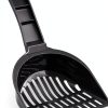 Amazon Basics Litter Scoop with Holder – Gray PP Plastic, 1 Count-2