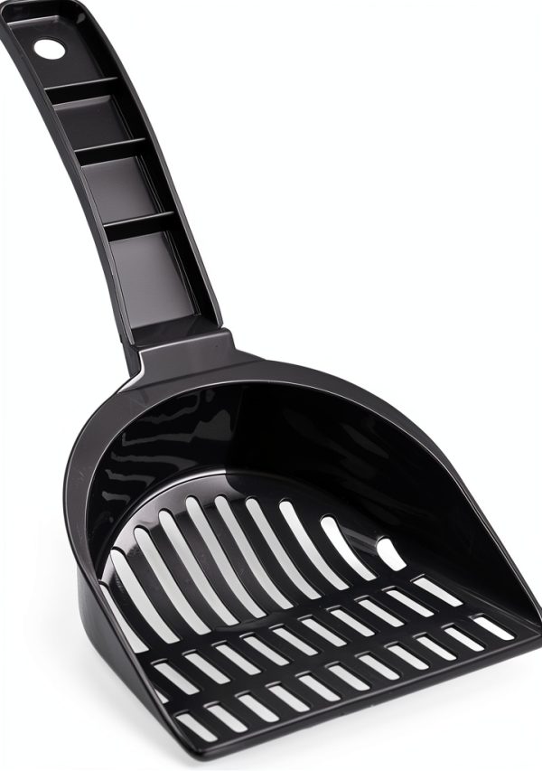 Amazon Basics Litter Scoop with Holder – Gray PP Plastic, 1 Count-2