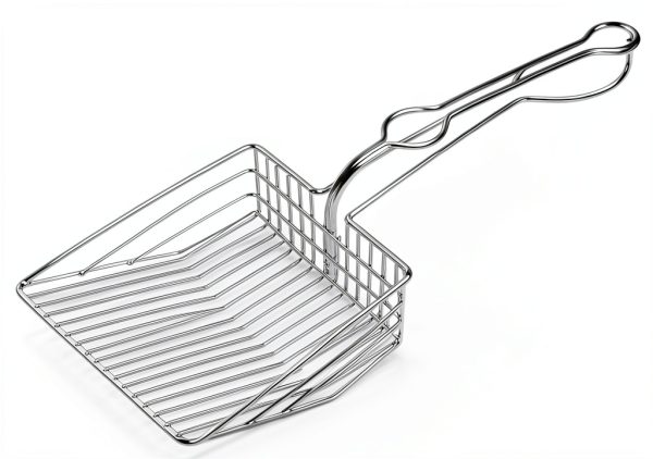 All Metal Litter Scoop QUALIALL Jumbo Steel Cat Scooper with Holder-0