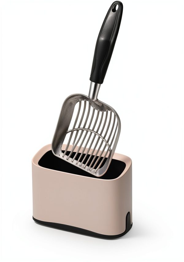 Heavy Duty Metal Cat Litter Scoop Holder Mess & Matter Speed Sifter-0