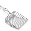 All Metal Litter Scoop QUALIALL Jumbo Steel Cat Scooper with Holder-7
