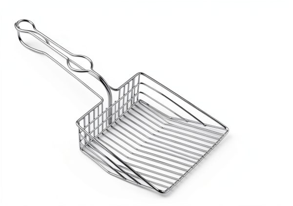 All Metal Litter Scoop QUALIALL Jumbo Steel Cat Scooper with Holder-7