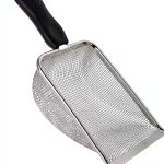 SunGrow Reptile Sand Scoop Stainless Steel Non Slip Handle 11×4×2 in-0