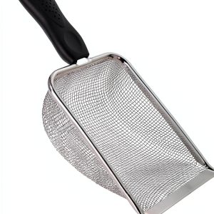 SunGrow Reptile Sand Scoop Stainless Steel Non Slip Handle 11×4×2 in-0