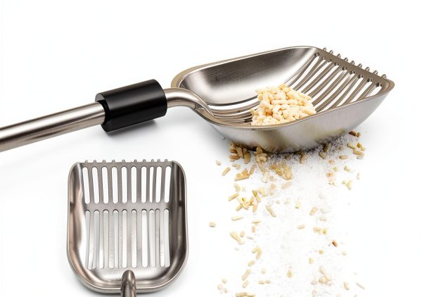Cat Litter Scoop Depets Scooper with Deep Shovel Adjustable Handle-2