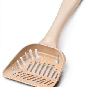Petmate Litter Scoop for Cats, Large Size, Bleached Linen-0
