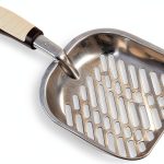 Petmate Metal Cat/Kitty Litter Scoop, Deep Shovel, Premium Non-Stick Large Scooper with Non-Slip Handle & Curved Design for Maximum Coverage-0